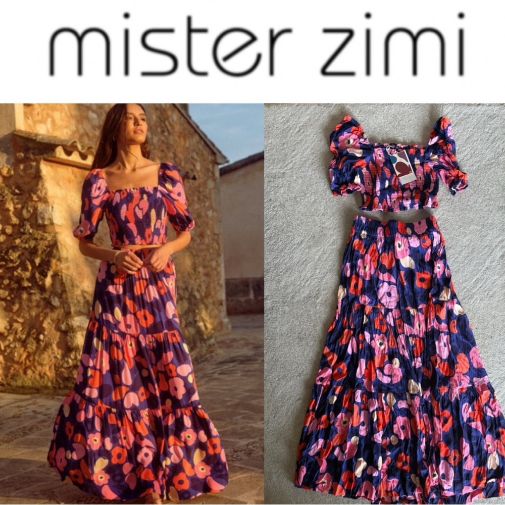 NWT Mister Zimi Set Mia Floral Maxi (2 pieces)